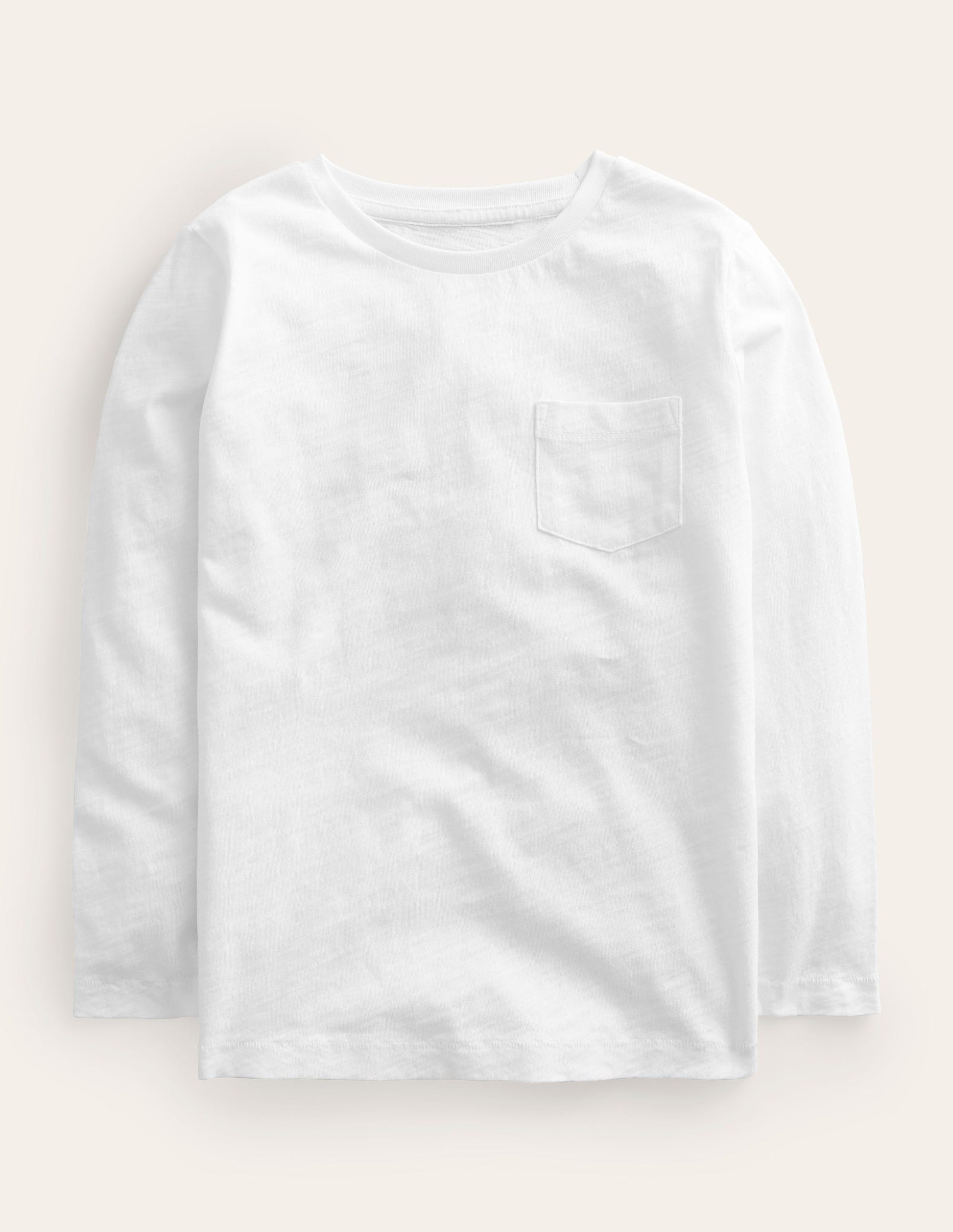 Everyday Long Sleeve T-Shirt-White-1