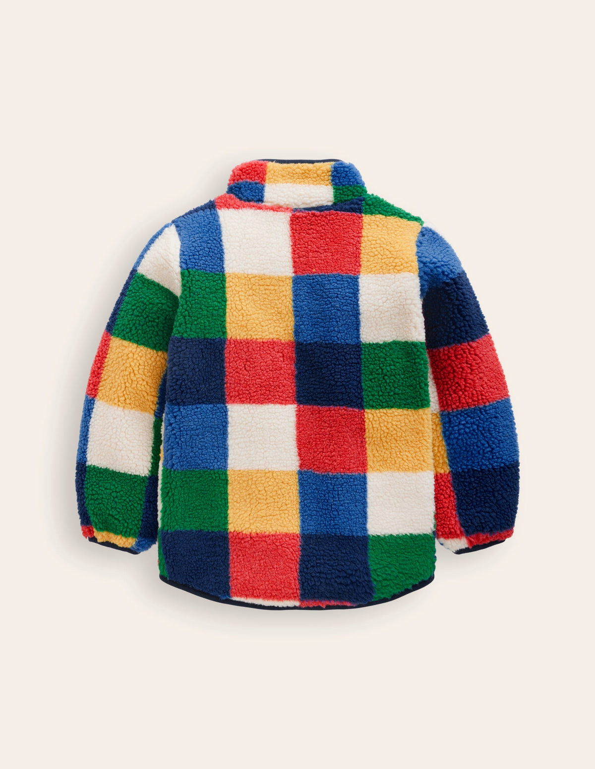 Cosy Borg Jacket-Multi Check - Image 2