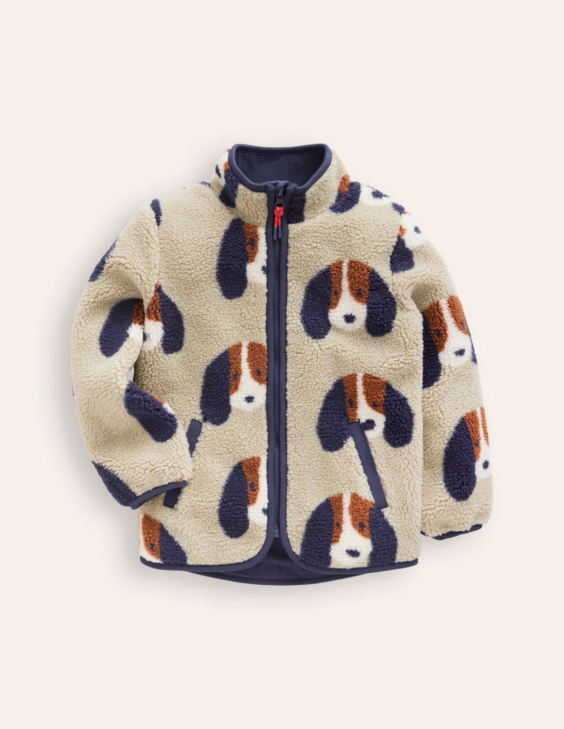Cosy Borg Jacket-Oatmeal Pups-6