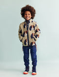 Cosy Borg Jacket-Oatmeal Pups