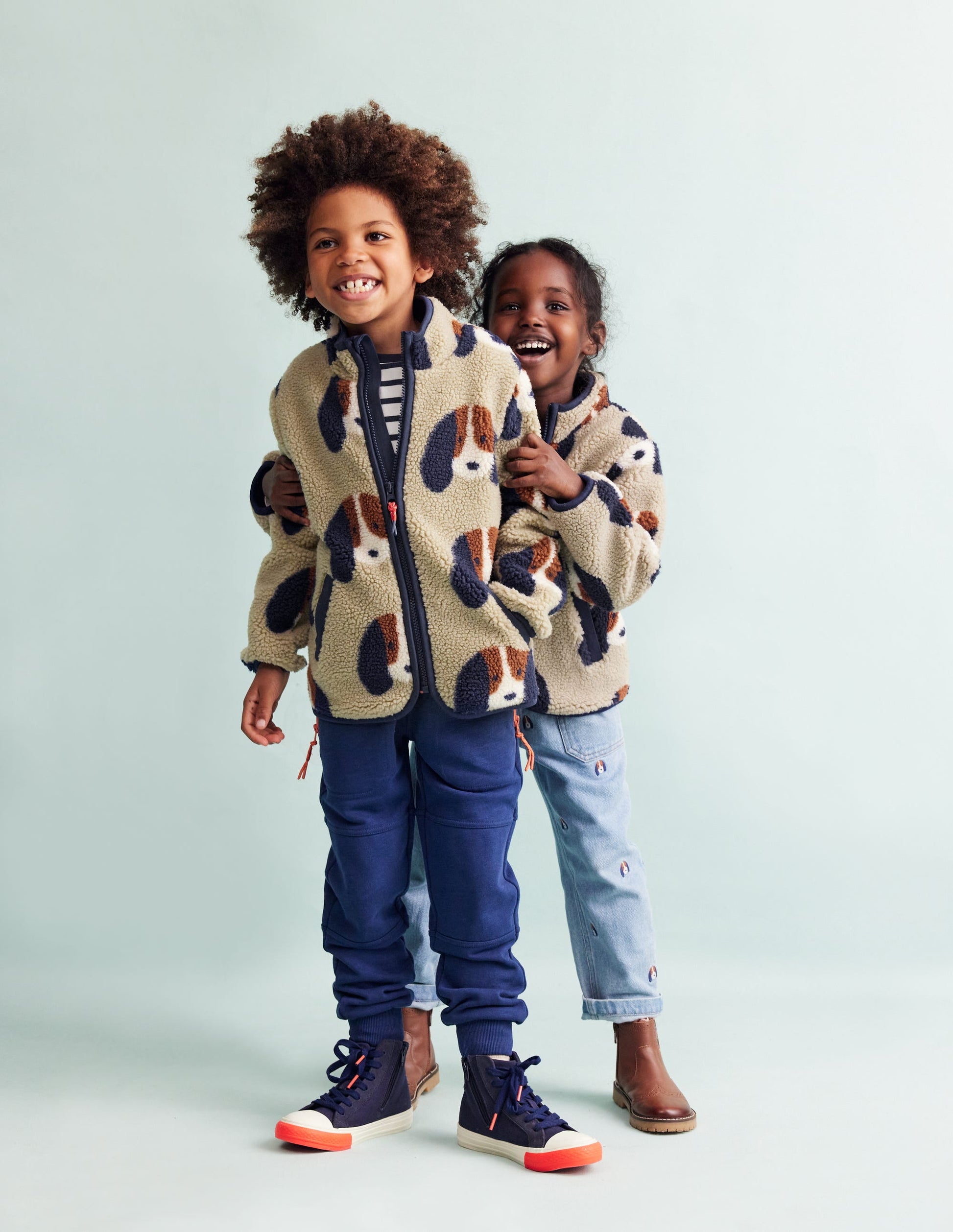 Cosy Borg Jacket-Oatmeal Pups-3