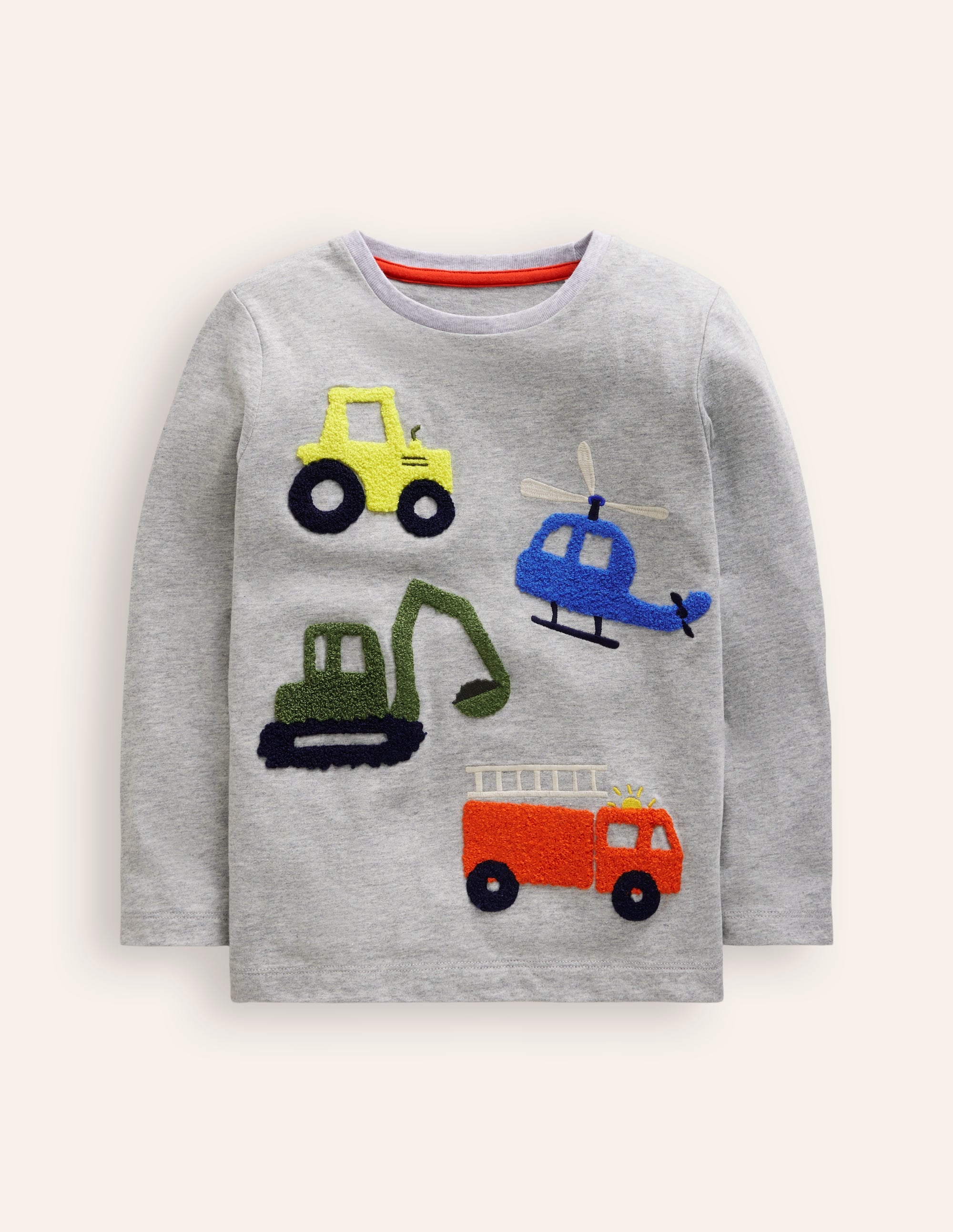 Boucle T-Shirt-Grey Marl Diggers - Image 1