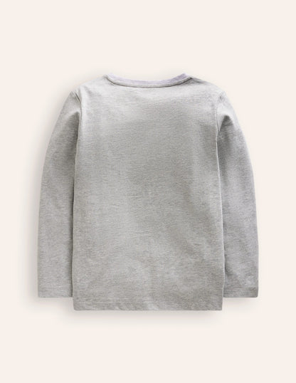 Boucle T-Shirt-Grey Marl Diggers