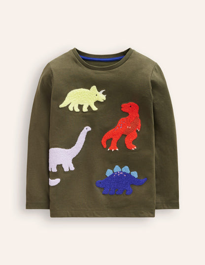 Boucle T-Shirt-Classic Khaki Dino