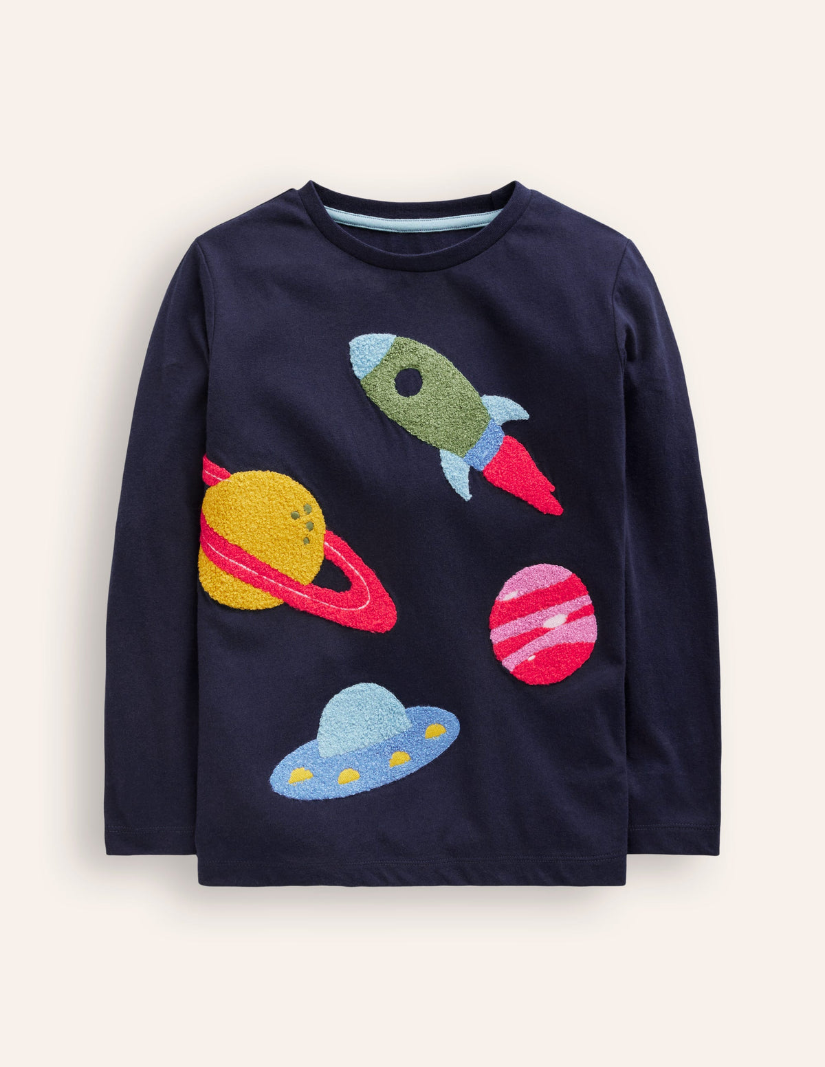 Boucle T-Shirt-College Navy Planets - Image 1