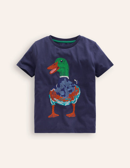 Superstitch SS T-Shirt-College Navy Duck