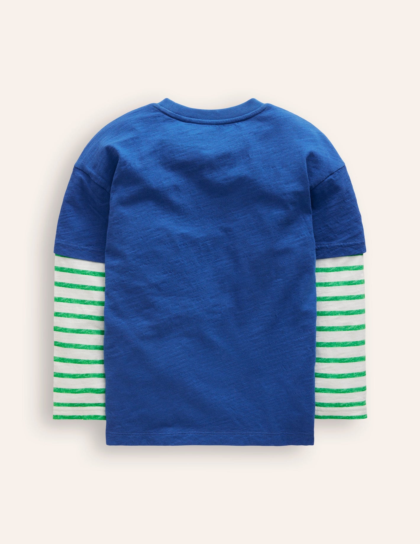 Mock Sleeve T-Shirt-Bluejay