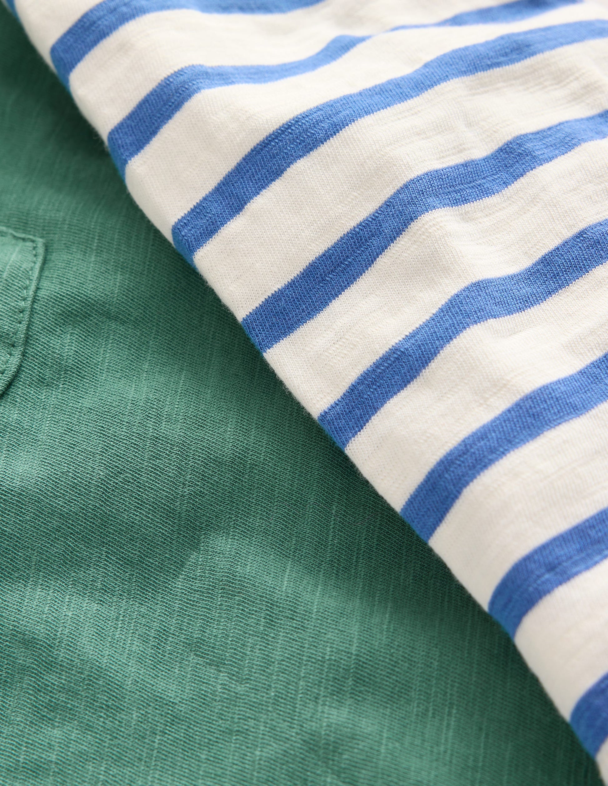 Mock Sleeve T-Shirt-Spruce Green-3