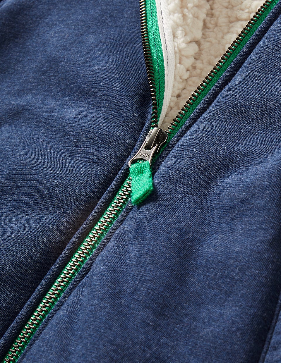 Cosy Fleece-Lined Hoodie-College Navy Marl - Image 3