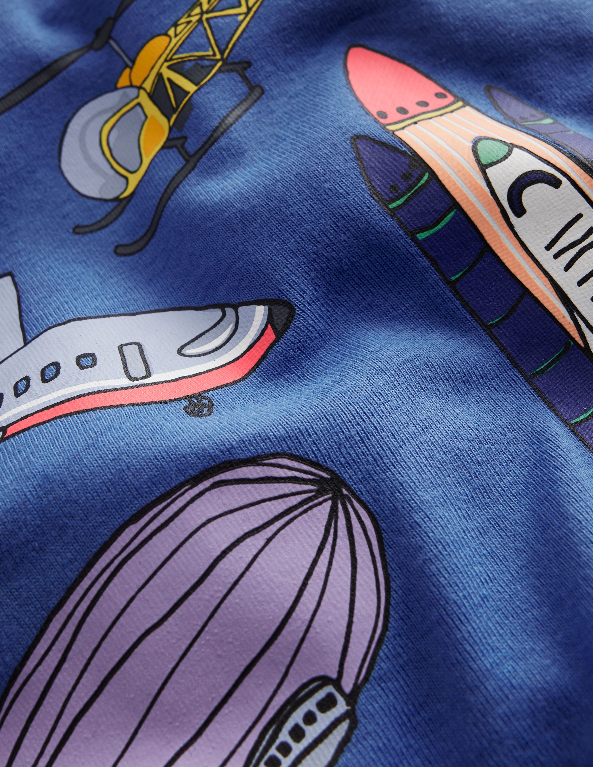 Snug Long John Pajamas-Bluejay Transport - Image 3