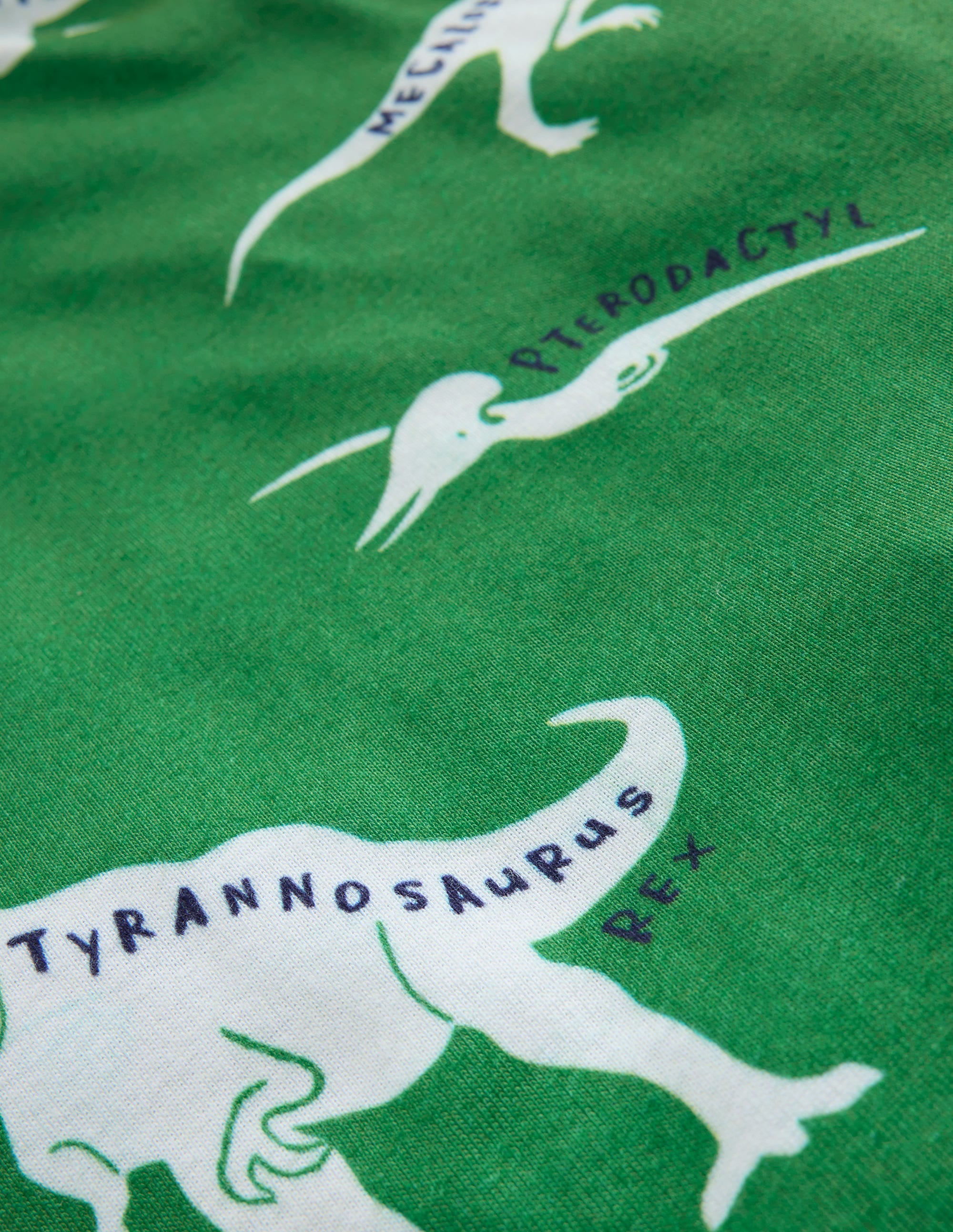 Snug Glow-in-the-dark Pajamas-Highland Green Dino - Image 3