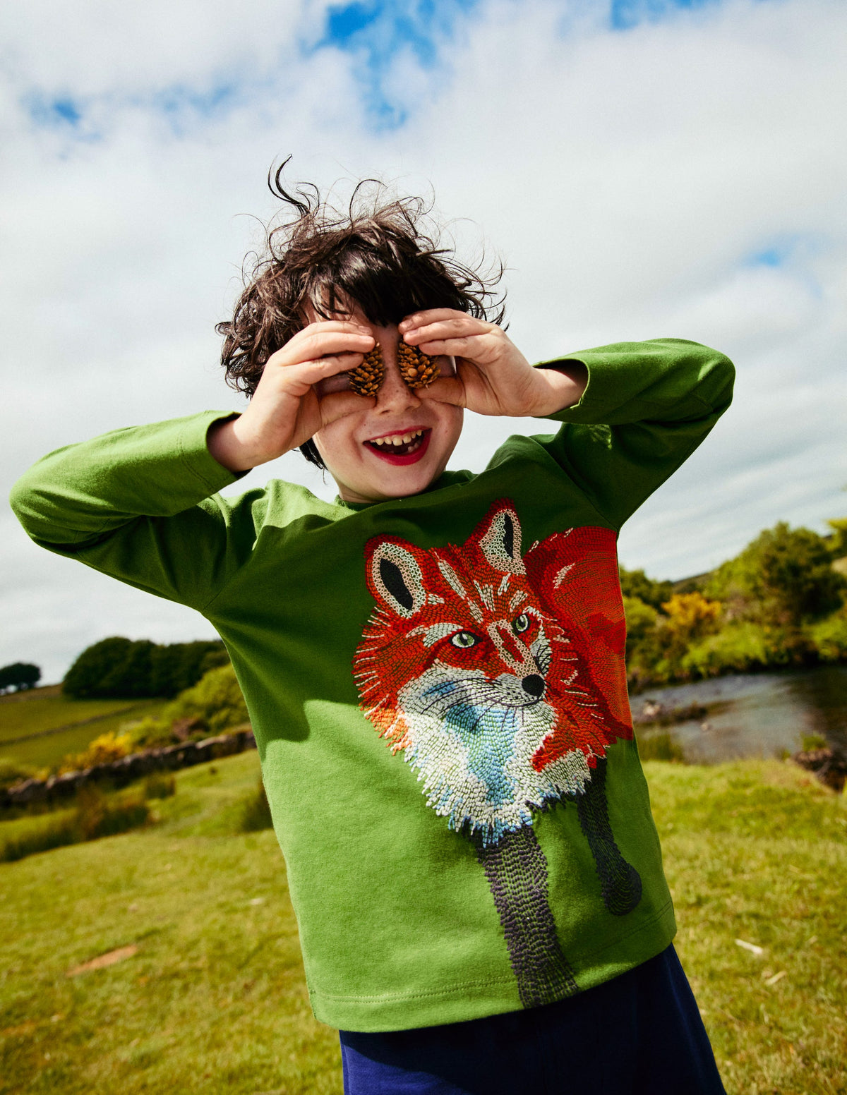 Superstitch T-shirt-Leaf Green Fox-4
