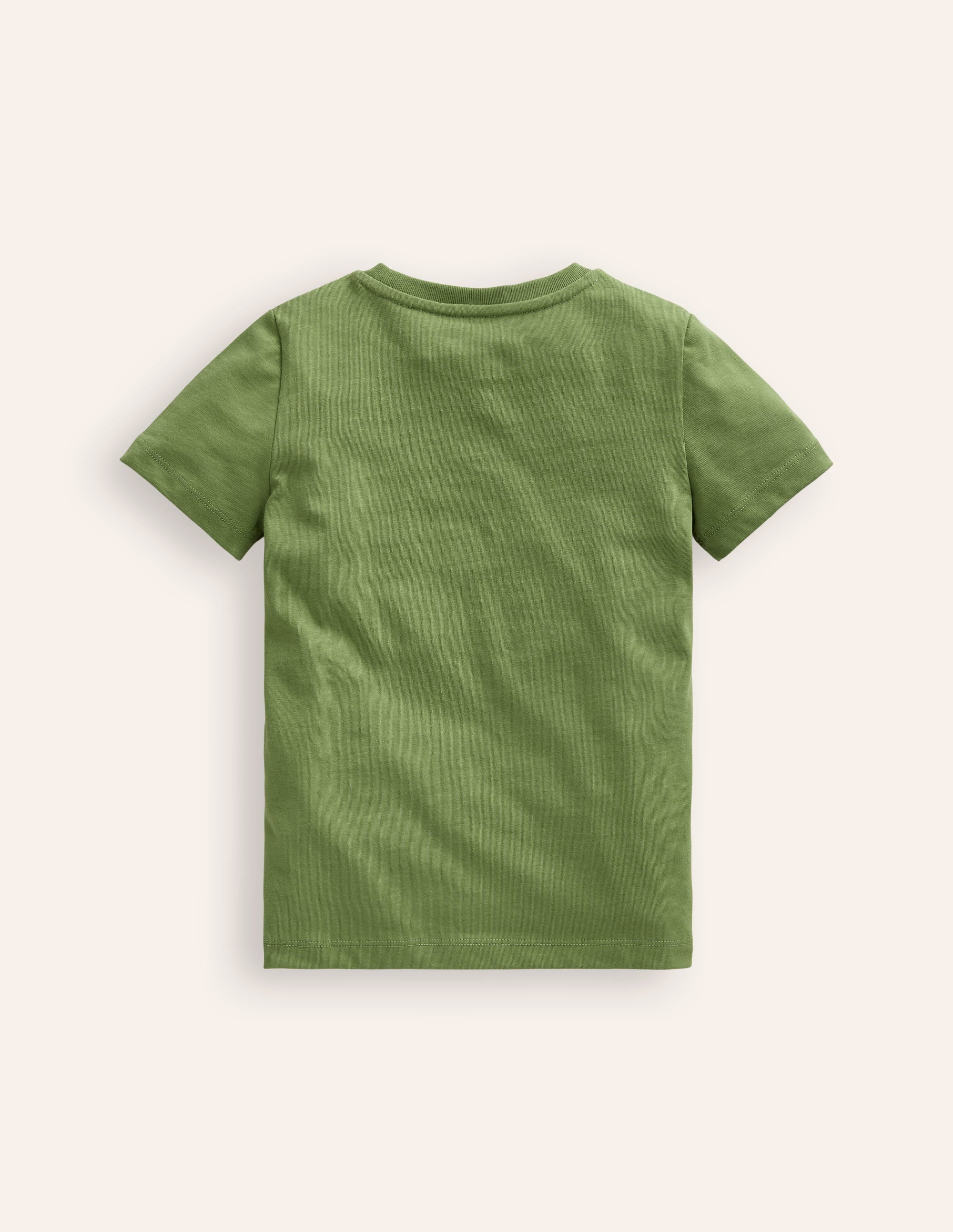 Animal Short Sleeve T-Shirt-Safari Green Odd Animals - Image 2