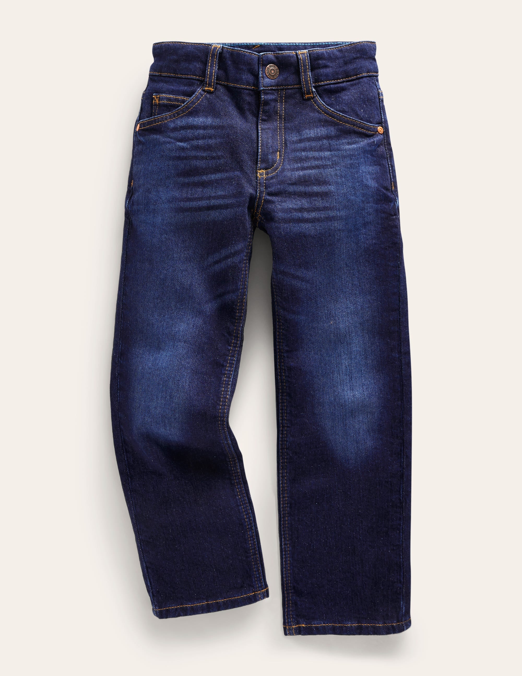 Everyday Straight Jeans-Dark Wash Denim - Image 1