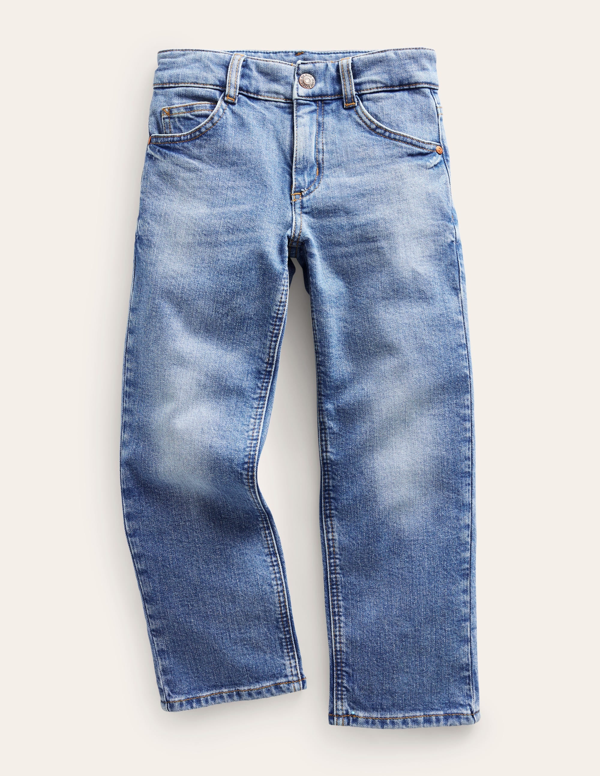Everyday Straight Jeans-Mid Wash Denim - Image 1