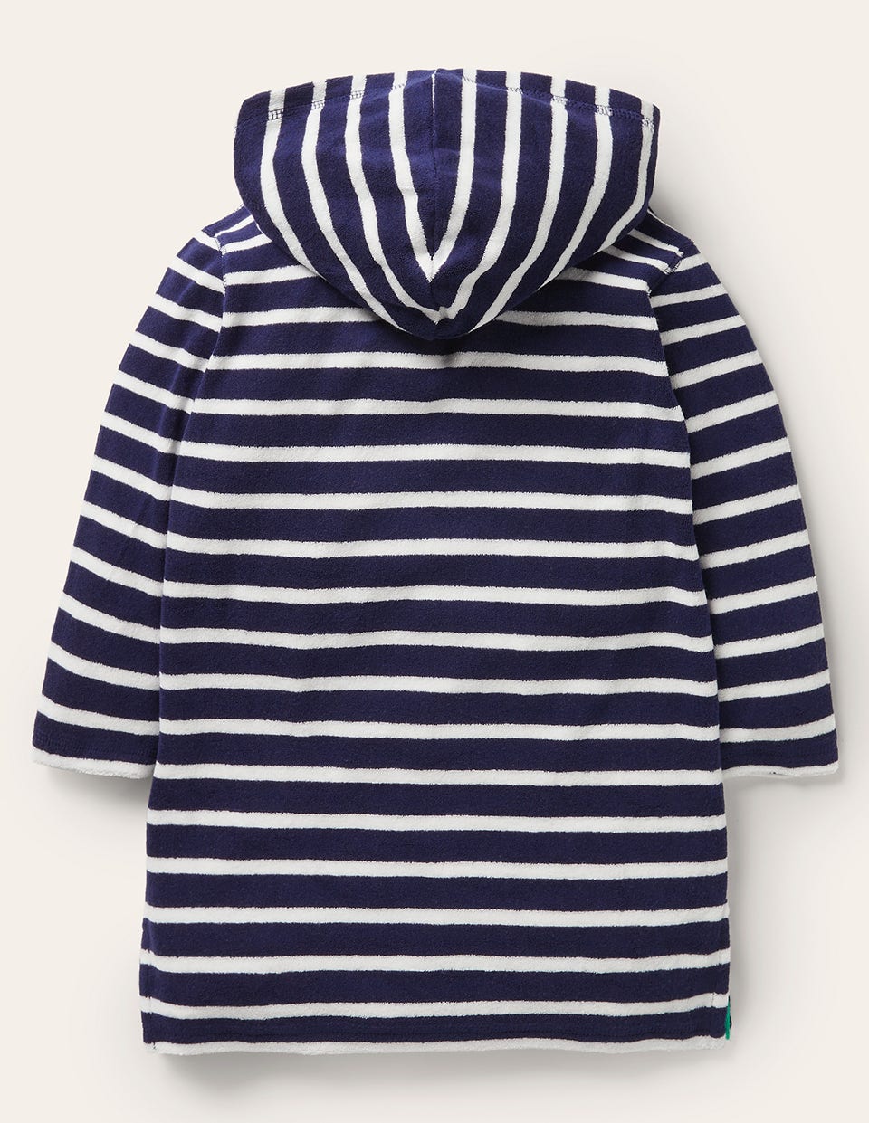 Towelling Throw-on-College Navy/White-2