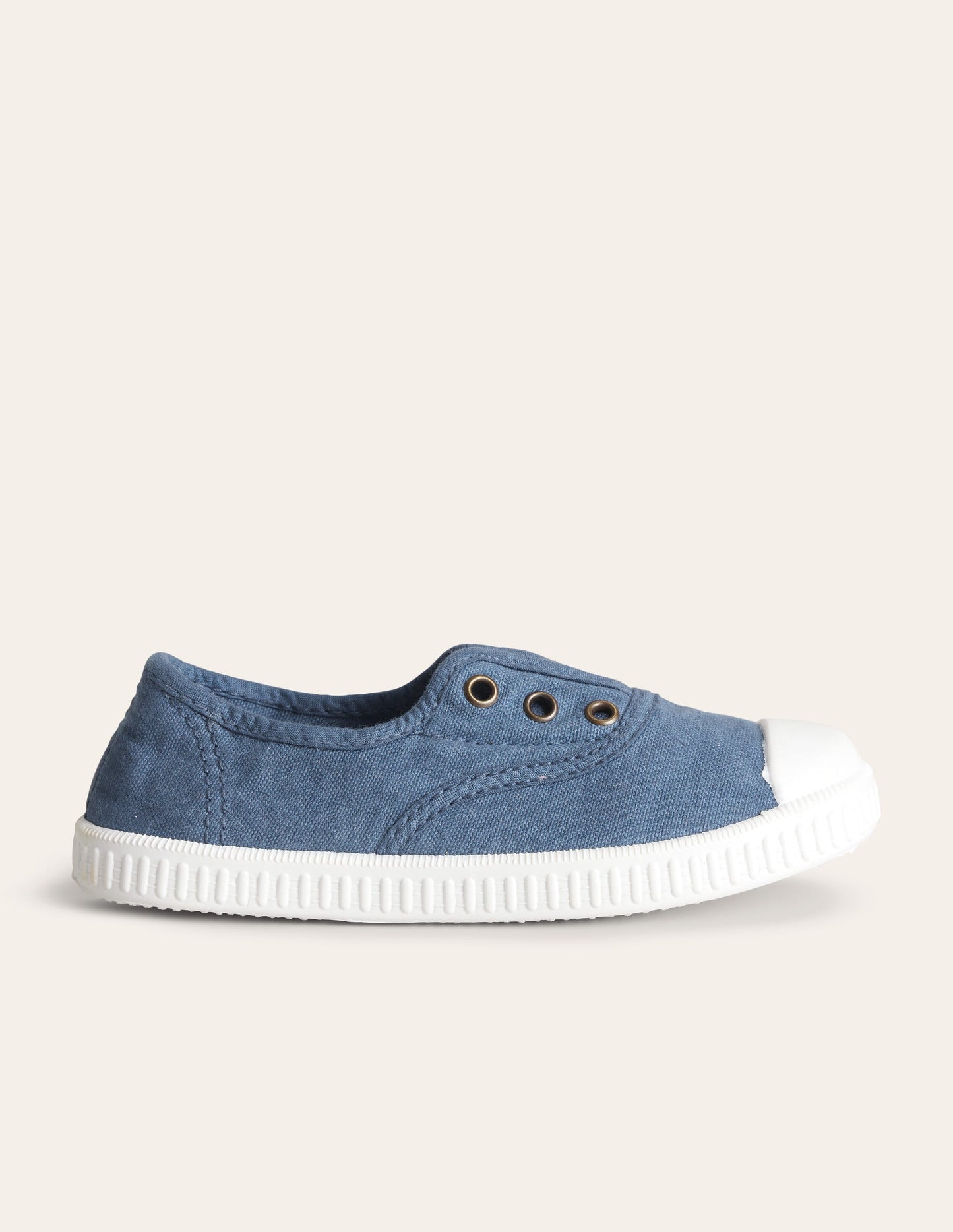 Laceless Canvas Pull-ons-College Navy