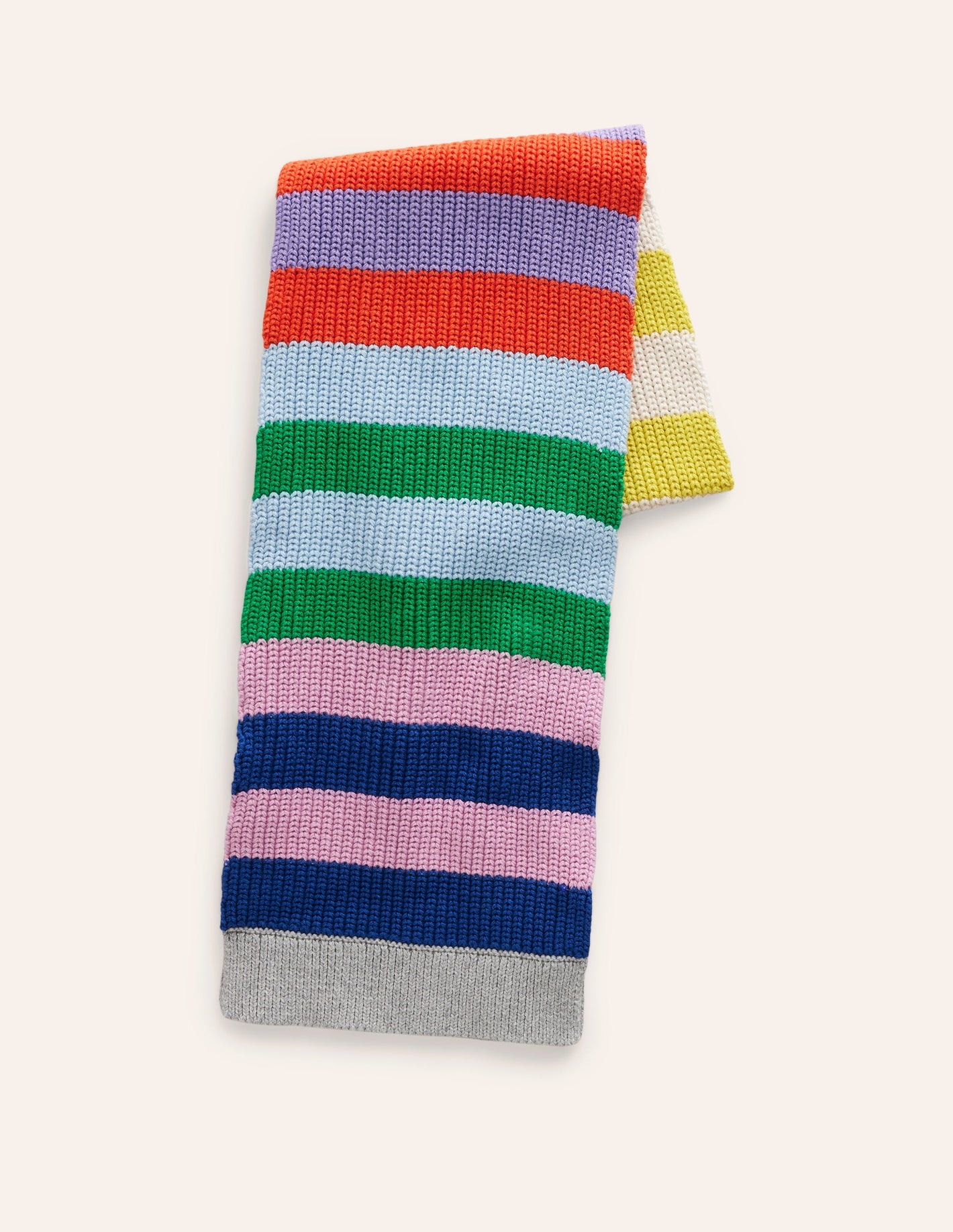 Colour Block Stripe Scarf-Multi