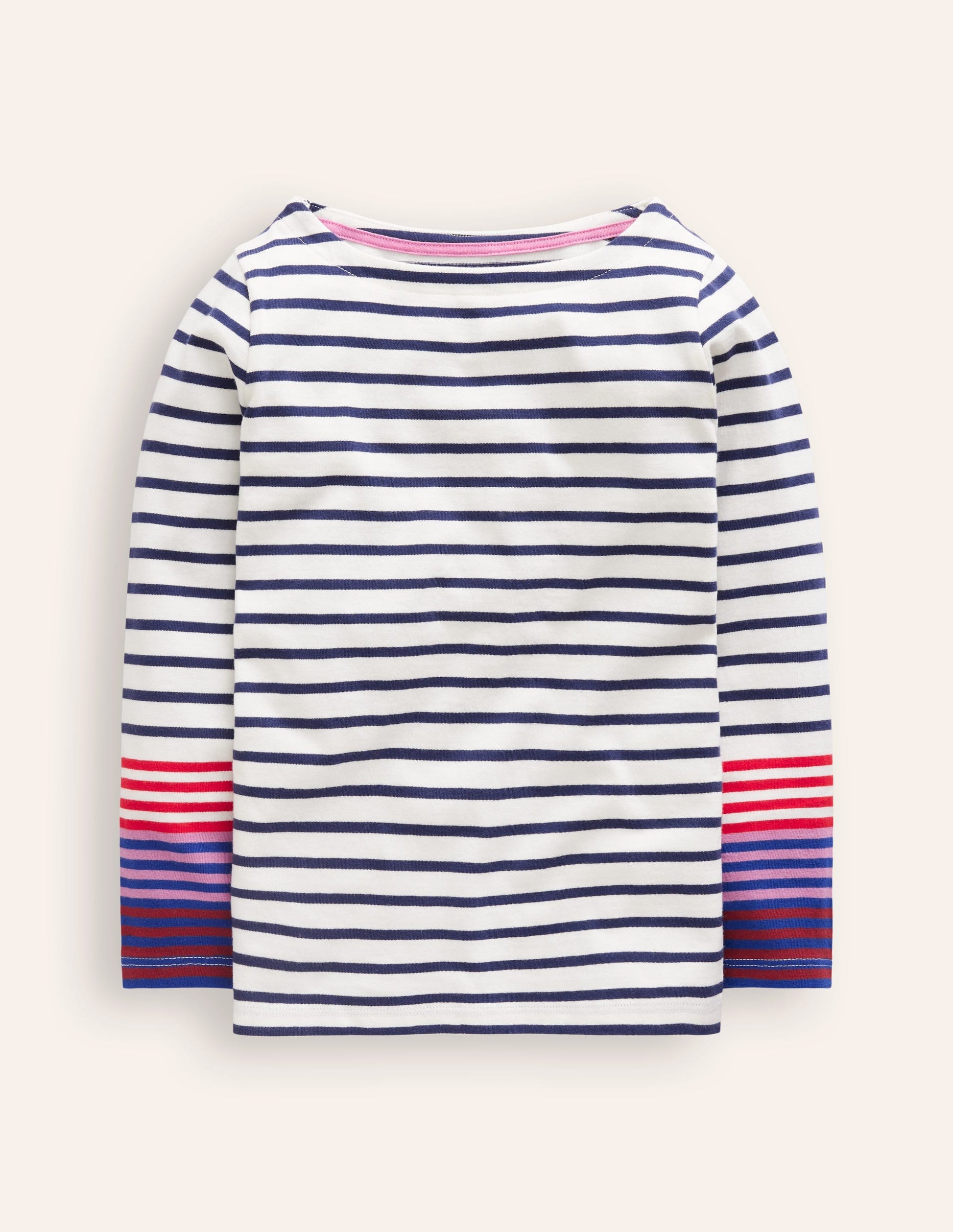 Ella Breton-Navy/ Pink Cuff-1