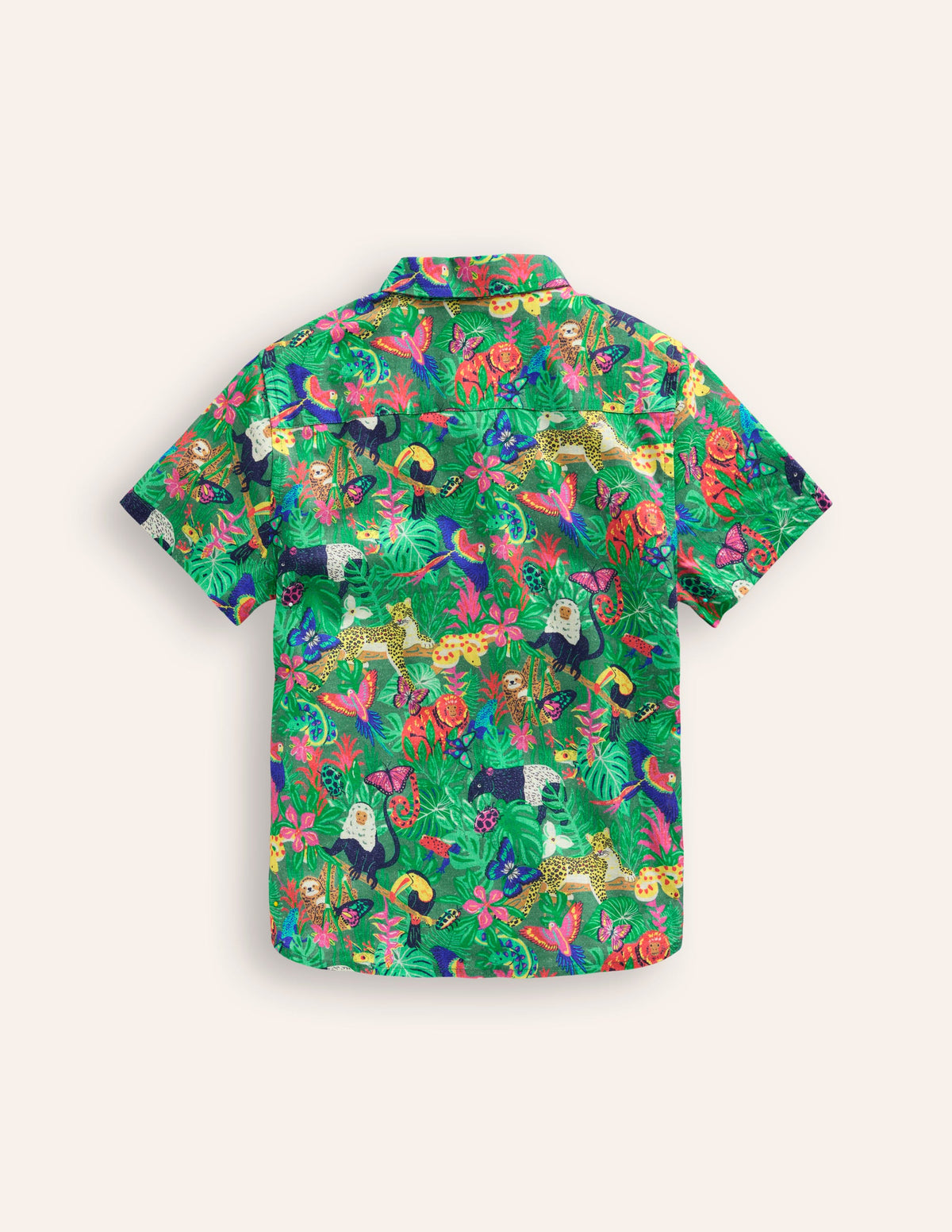 Cotton Linen Shirt-Tropical Rainforest-2