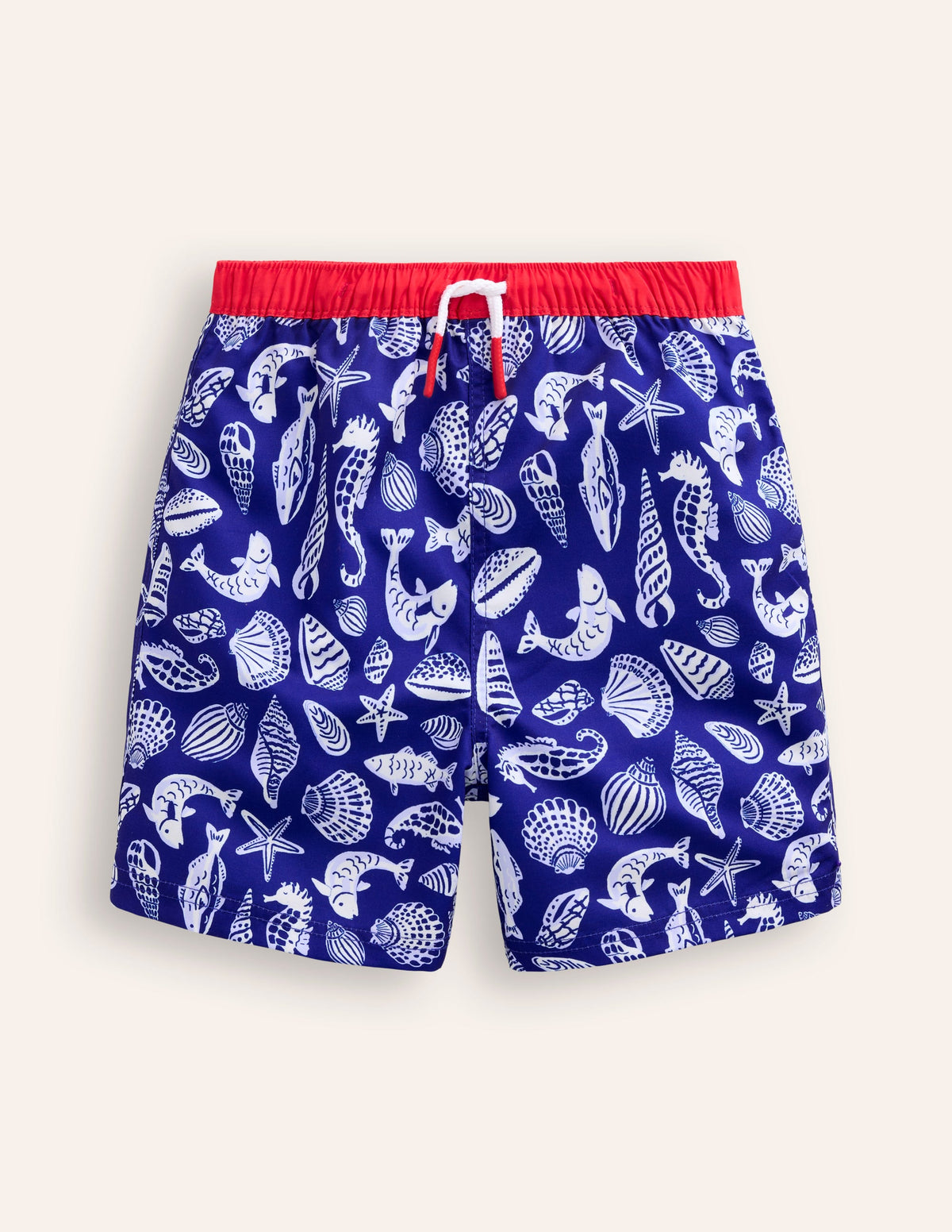 Swim Shorts-Sapphire Blue Seashore - Image 1