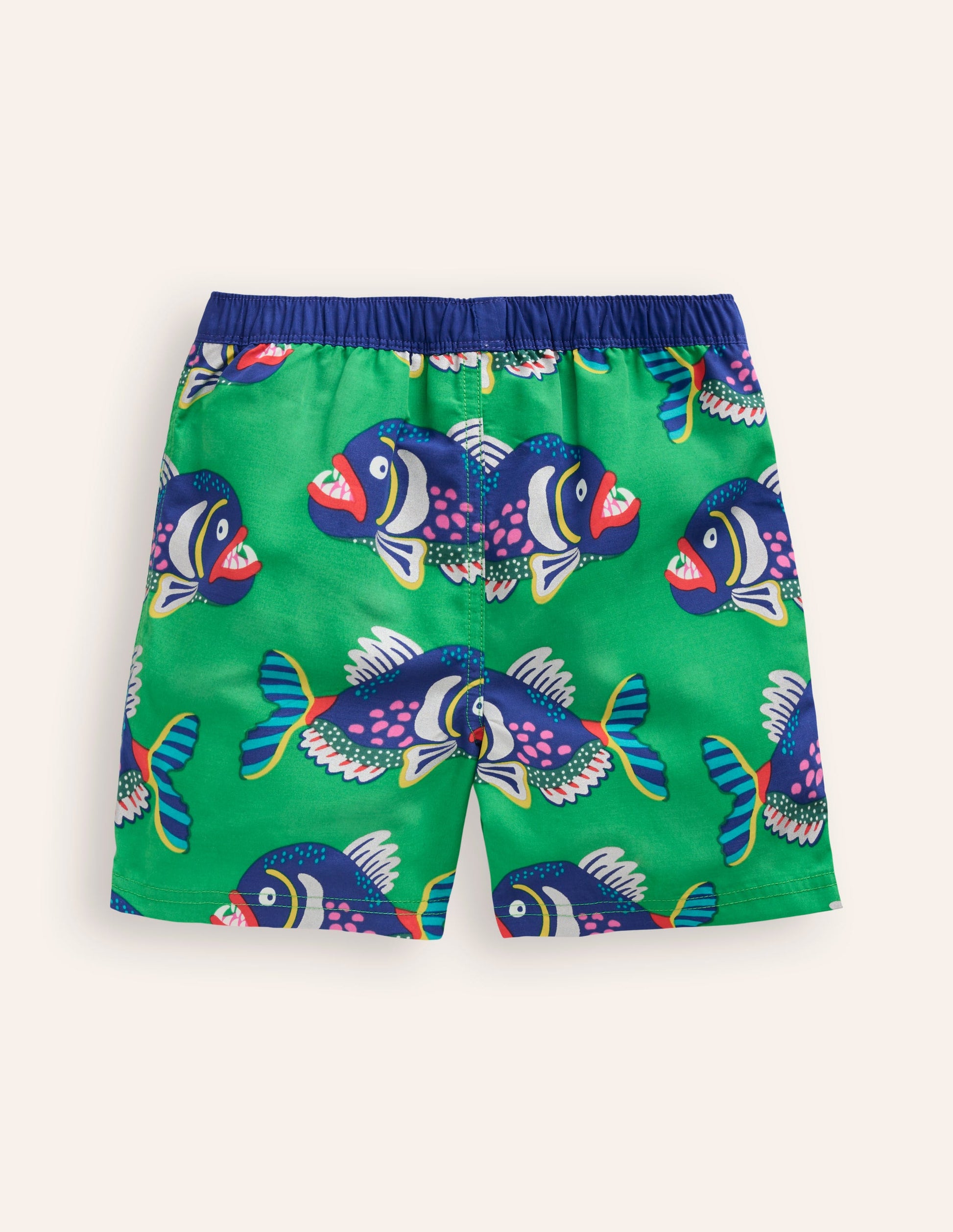 Swim Shorts-Sapling Green Piranhas-2