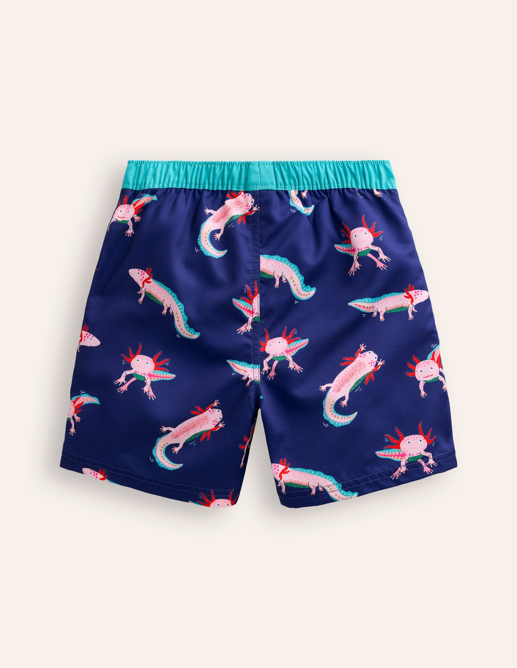 Swim Shorts-Sapphire Blue Axolotl - Image 2