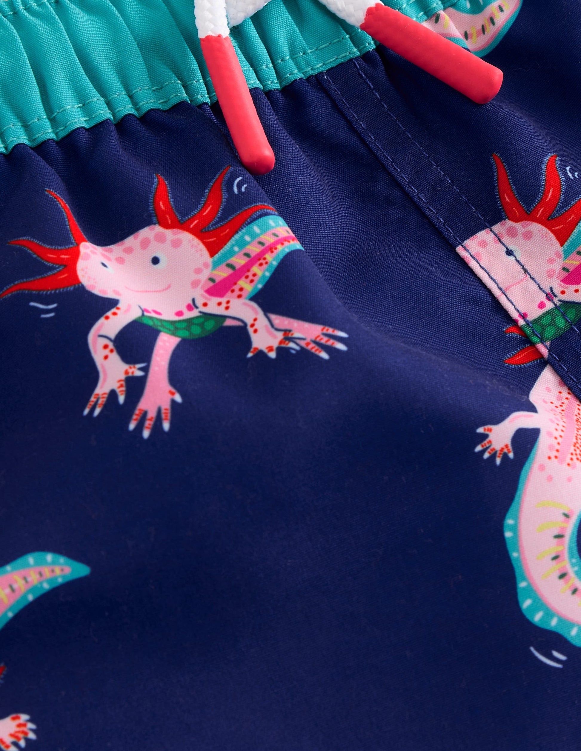 Swim Shorts-Sapphire Blue Axolotl-3