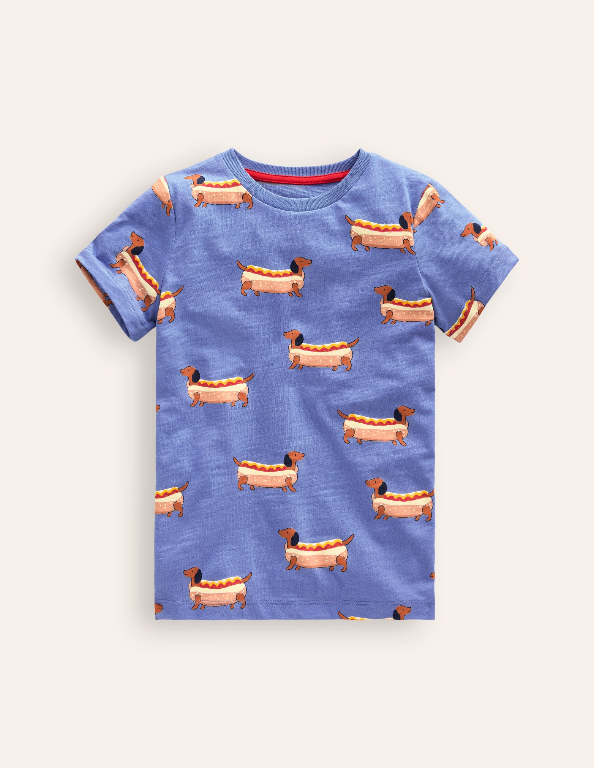 All-over Printed T-Shirt-Surf Blue Hot Dog - Image 1