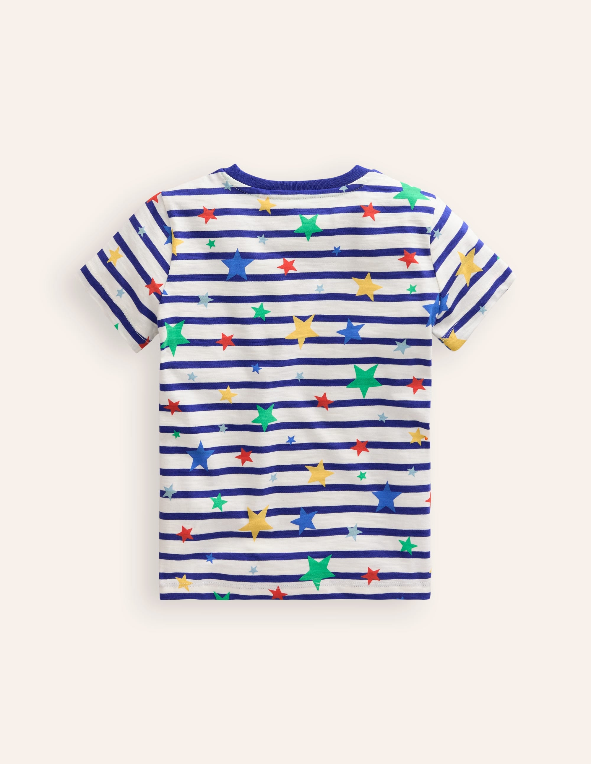 All-over Printed T-Shirt-Breton Multi Star - Image 2