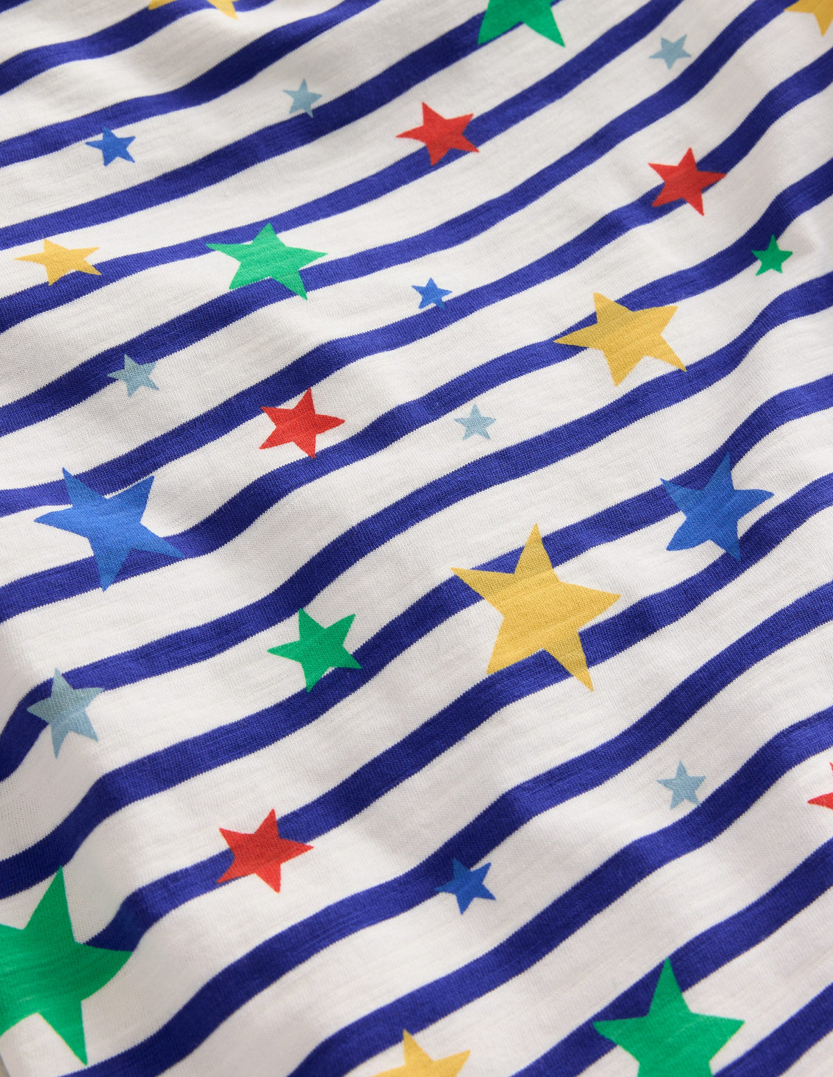 All-over Printed T-Shirt-Breton Multi Star-3