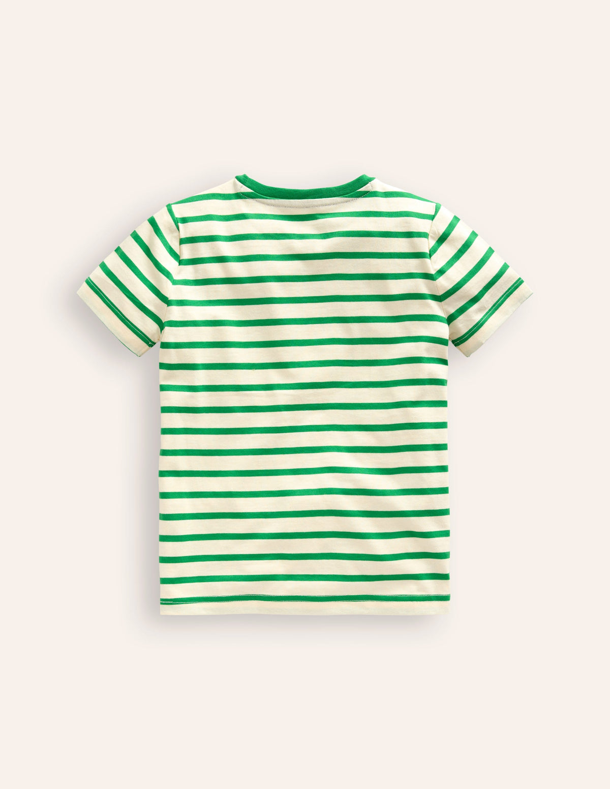 Big Appliqué Logo T-shirt-Runnerbean Green/ Ivory Digger - Image 2
