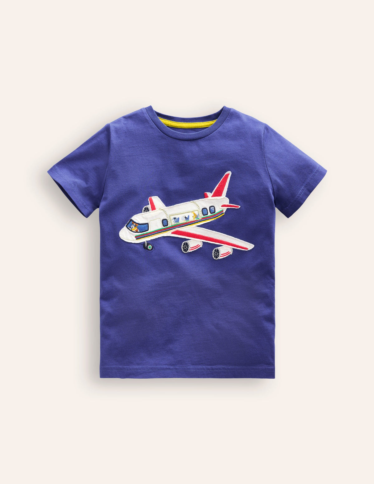 Appliqué Plane T-shirt-Blue Heron Aeroplane - Image 1