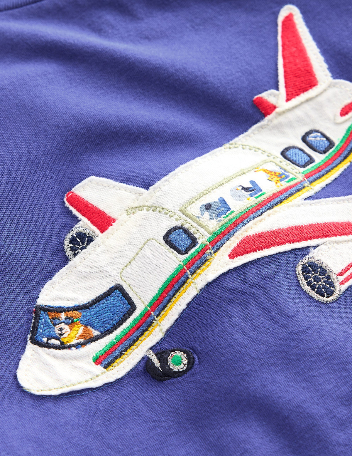 Appliqué Plane T-shirt-Blue Heron Aeroplane - Image 3