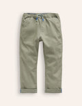 Relaxed Slim Pull-on Pants-Pottery Green