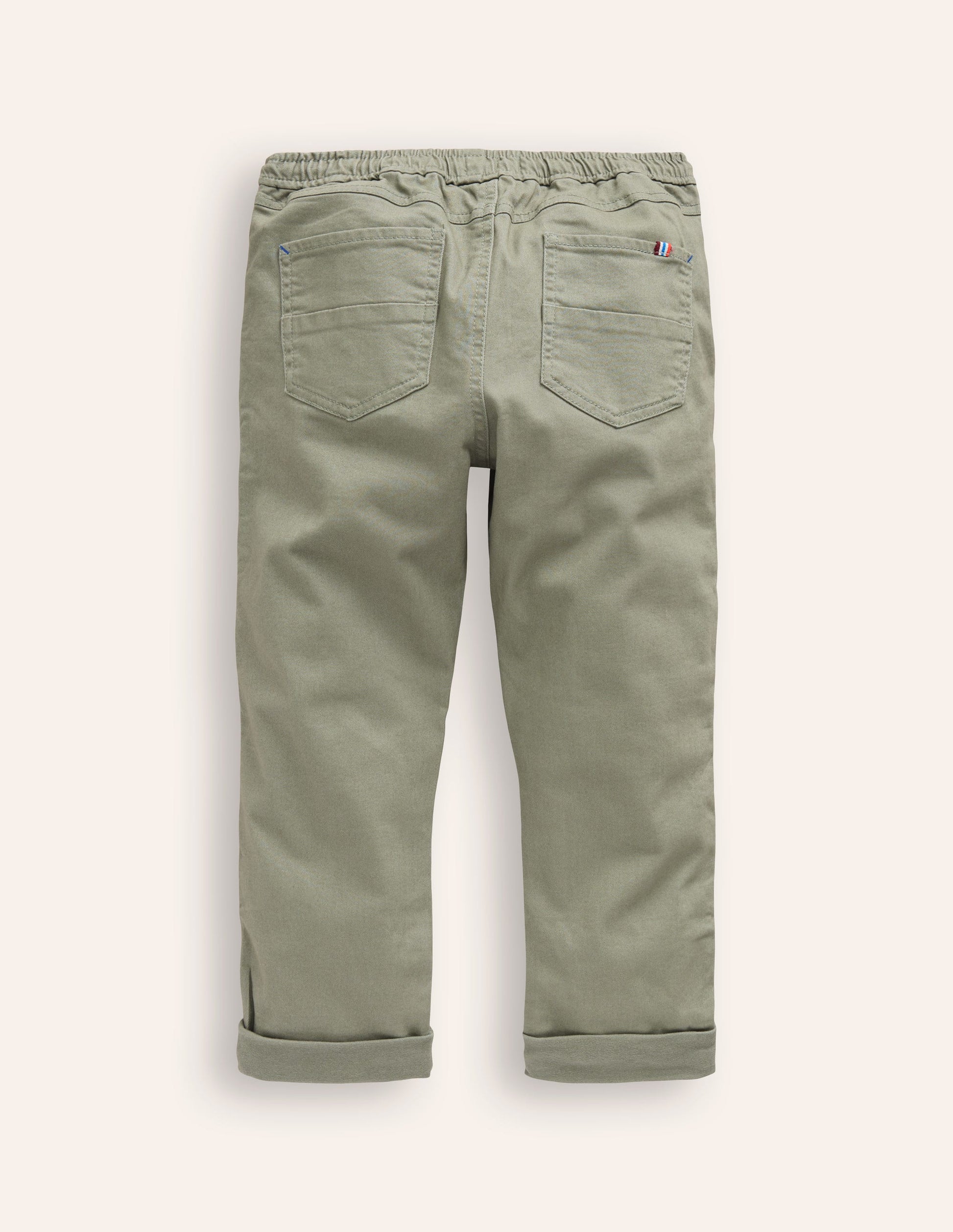 Relaxed Slim Pull-on Pants-Pottery Green-2