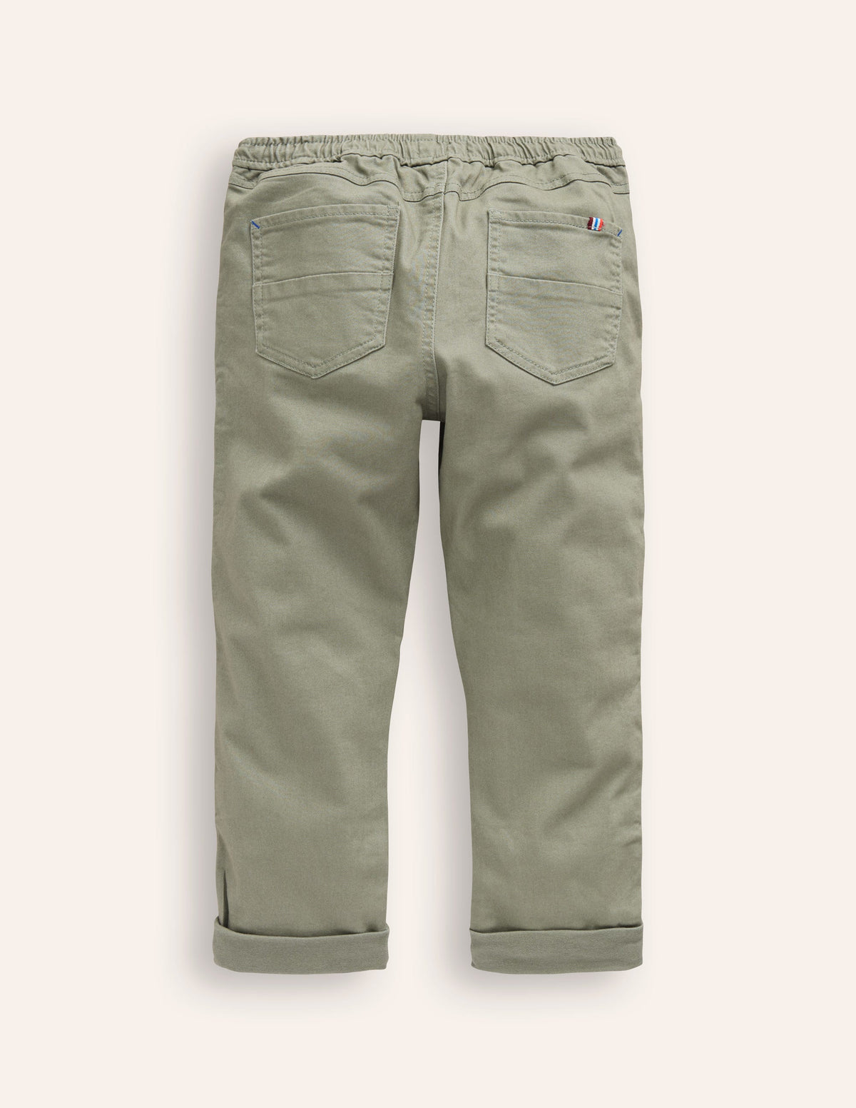 Relaxed Slim Pull-on Pants-Pottery Green - Image 2