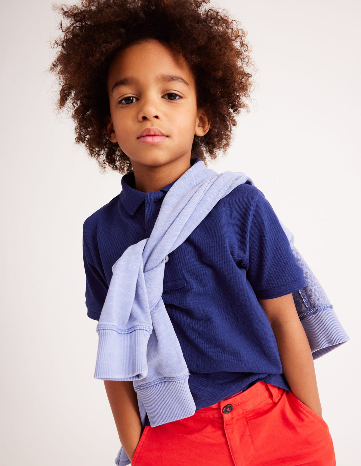 Piqué Polo Shirt-College Navy - Image 5