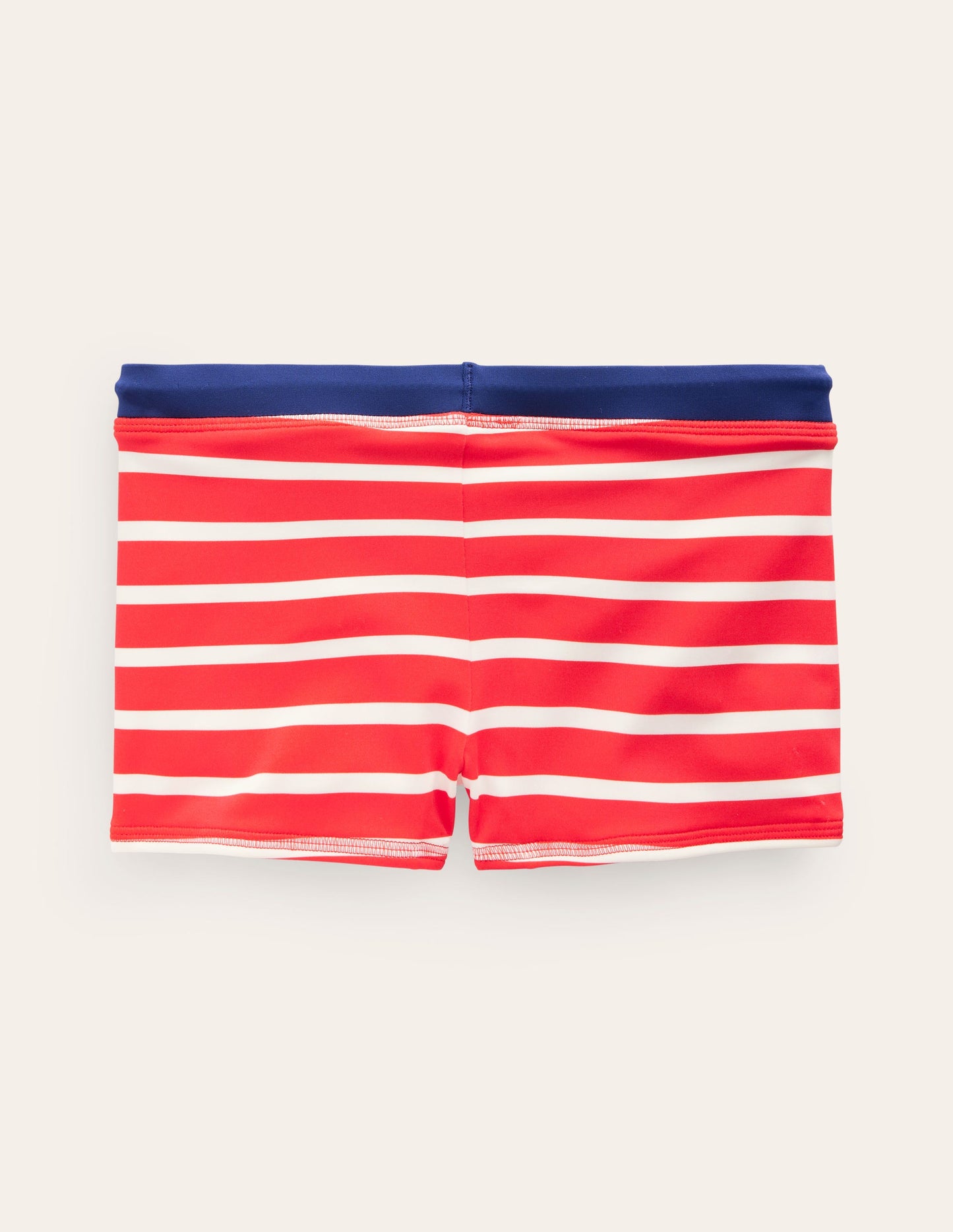 Swim Trunks B1815-Fire Red and Ivory