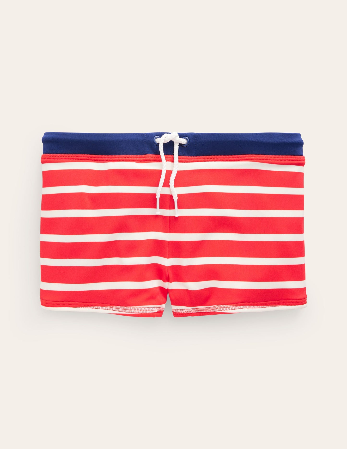 Swim Trunks B1815-Fire Red and Ivory