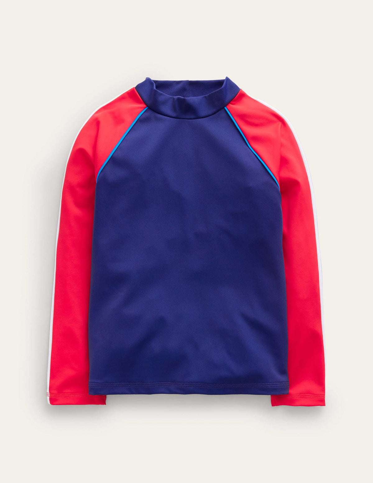 Rash Guard-Poppy Red and College Navy - Image 1