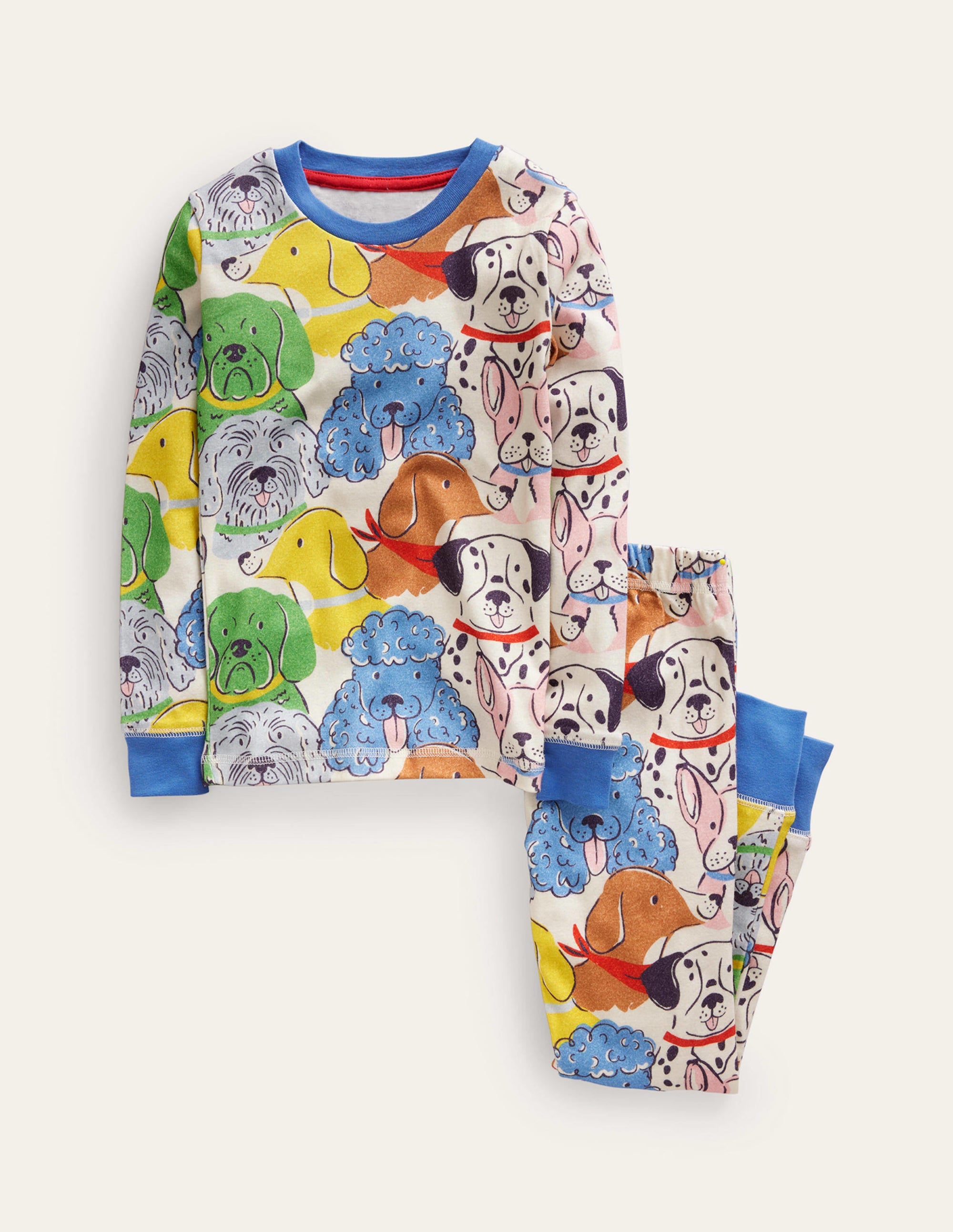 Snug Long John Pajamas-Multi Dogs - Image 1