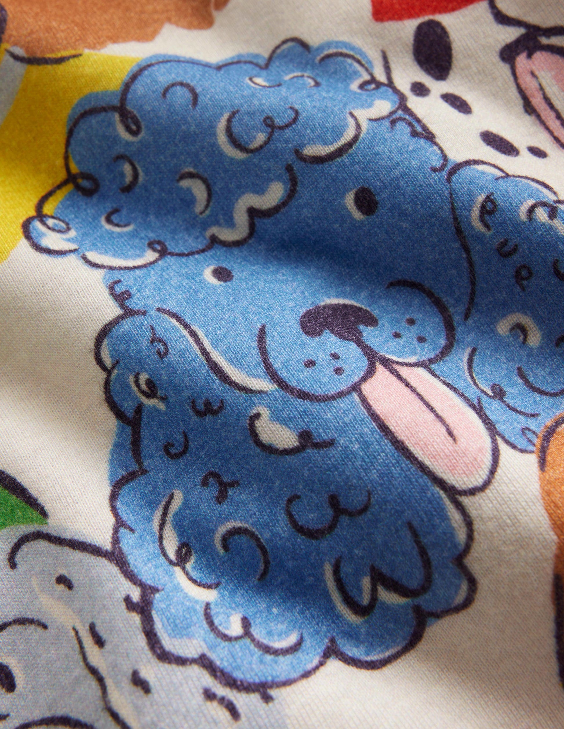 Snug Long John Pajamas-Multi Dogs-3