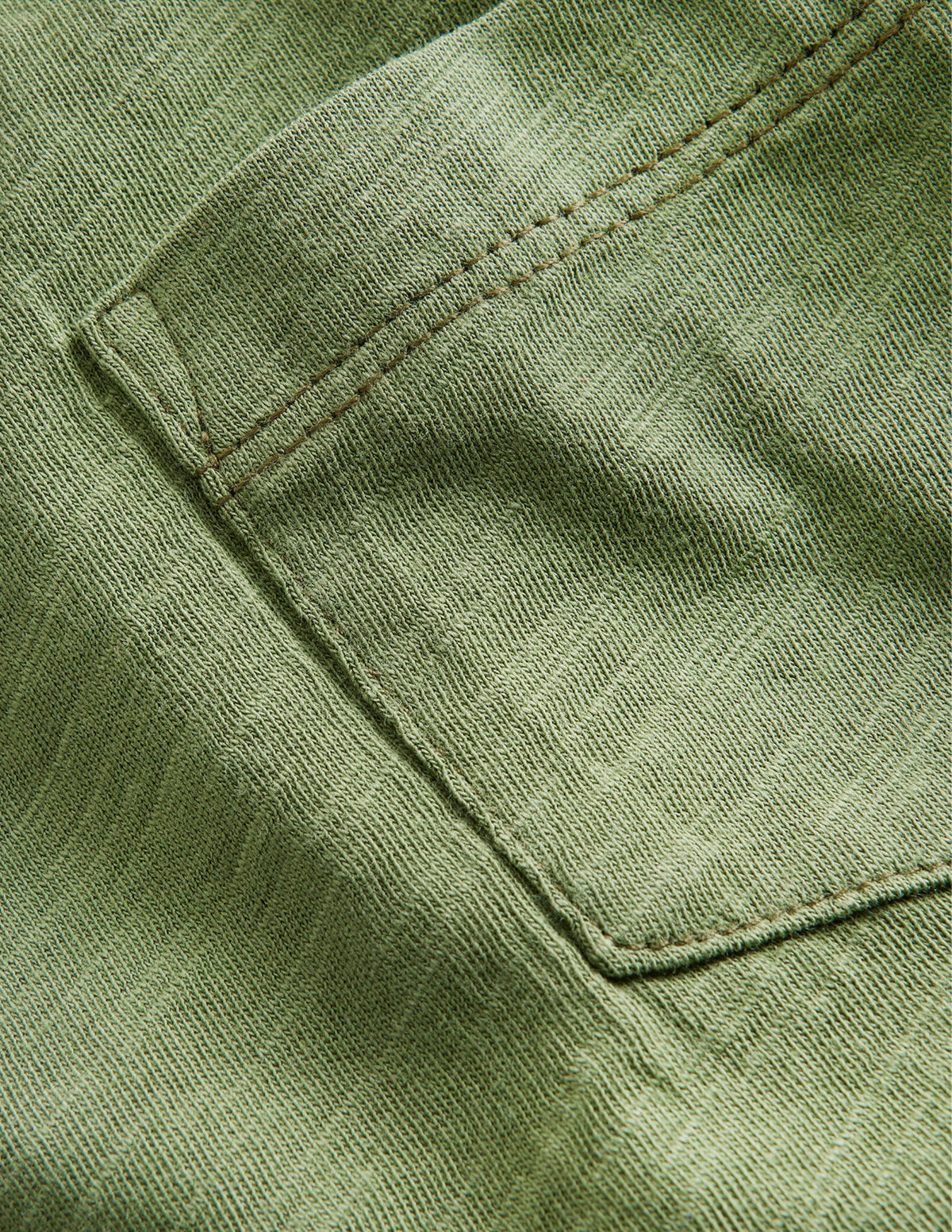 Long-sleeved Washed T-shirt-Safari Green-3