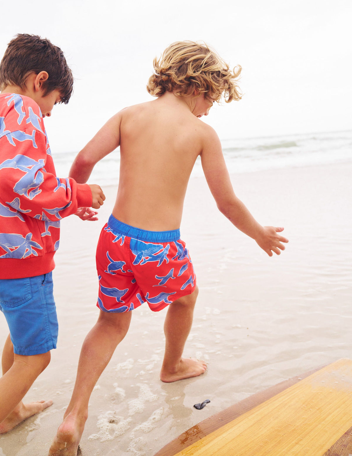 Swim Shorts-Sunkissed Coral Whale - Image 4