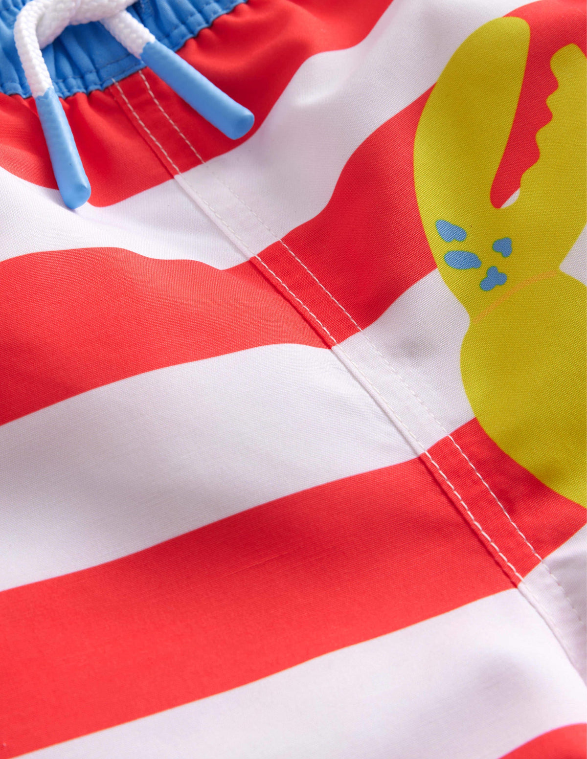 Swim Shorts-Red and White Crab - Image 3