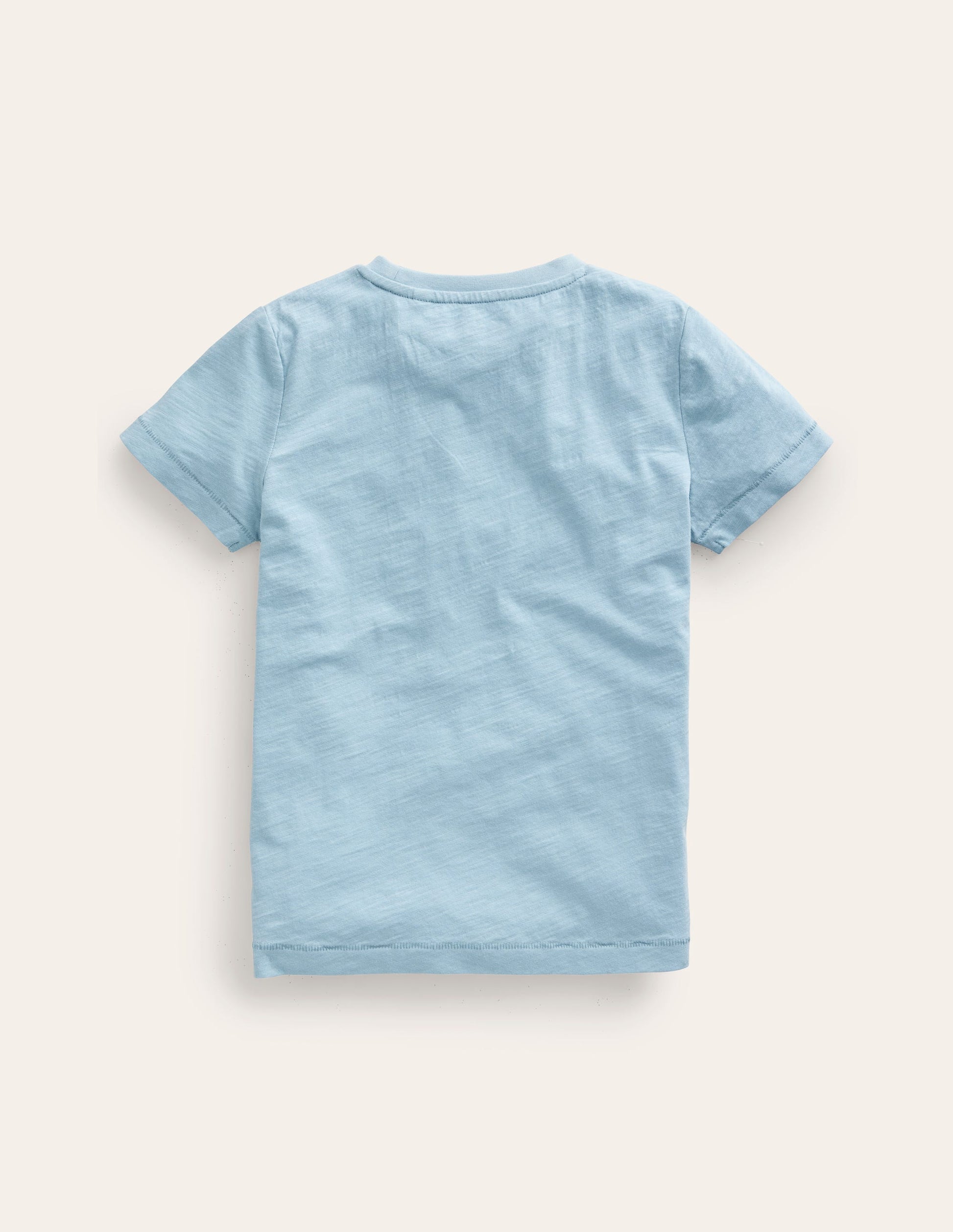 Washed Slub T-shirt-Vintage Blue-2