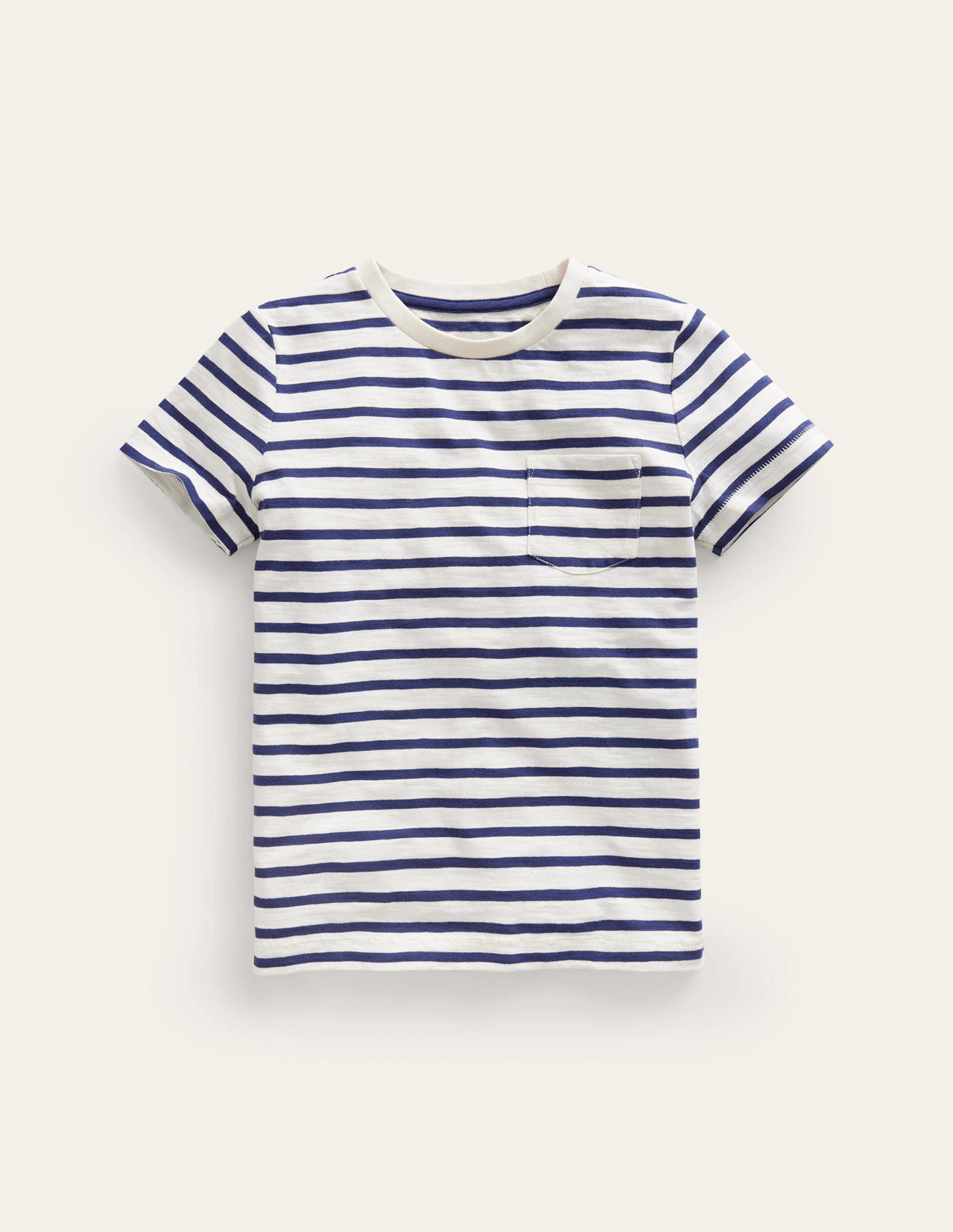 Washed Slub T-shirt-Starboard/Ivory - Image 1