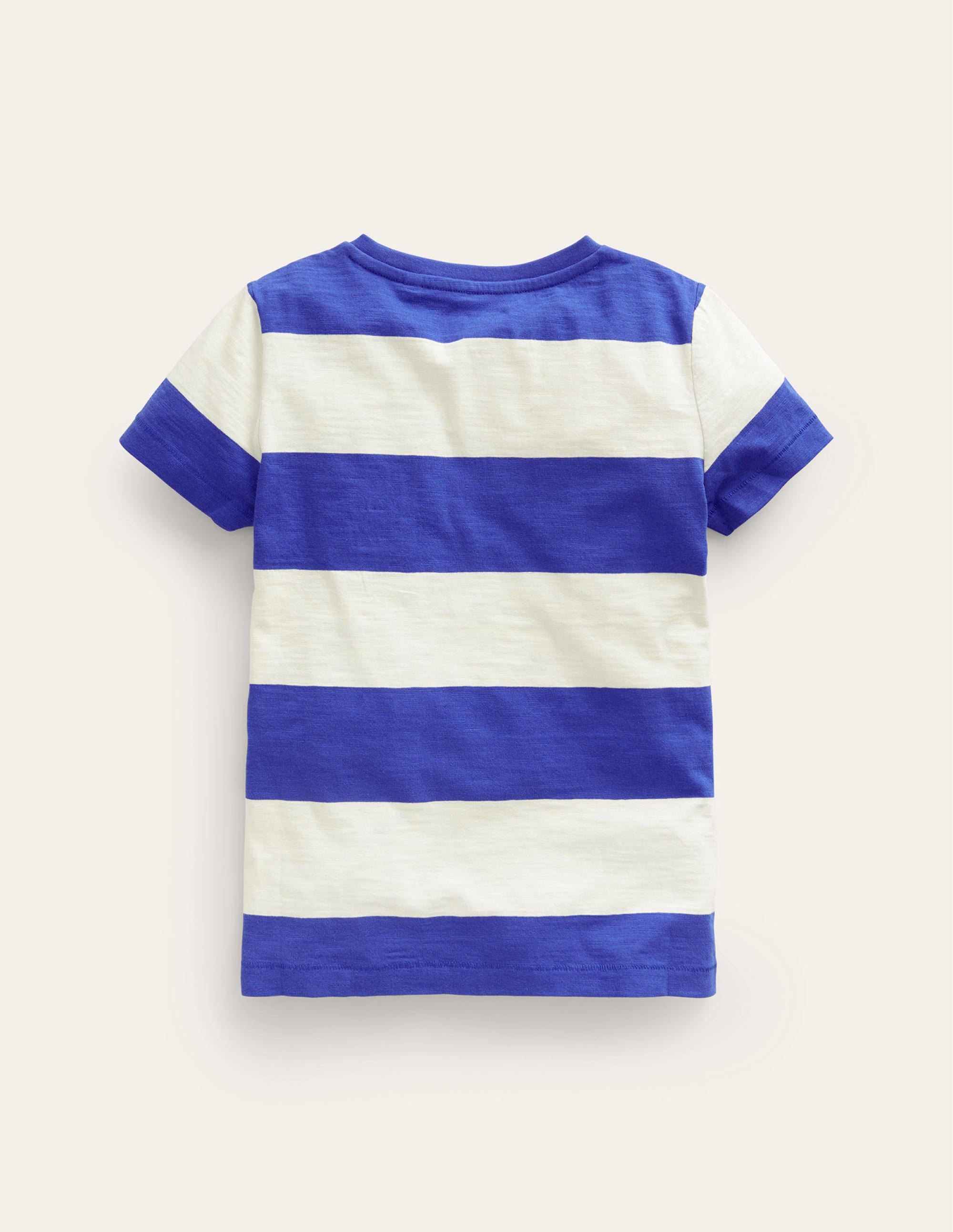 Washed Slub T-shirt-Wisteria Blue/Ivory - Image 2