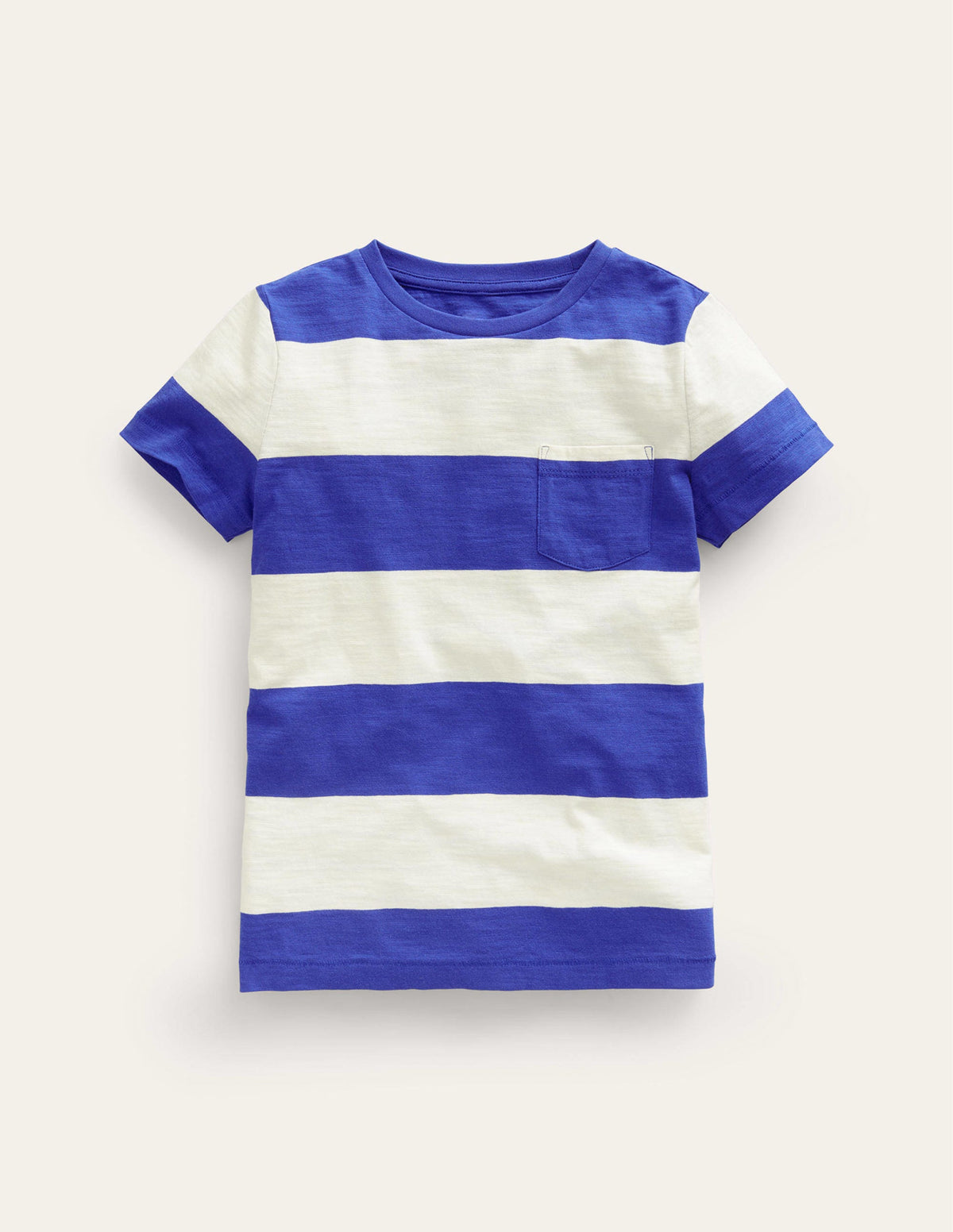 Washed Slub T-shirt-Wisteria Blue/Ivory - Image 1